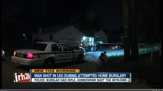 Tulsa PD Discover Burglar in the Street with a Gunshot Wound to the Thigh