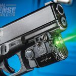 The G22’s integral rail offers ample space for mounting lasers like the Viridian C5.