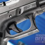 The G22’s paddle trigger is one of three safeties making up the pistol’s Safe Action firing system.