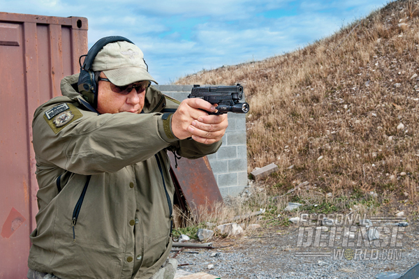 “Shot off-hand, the P226 Elite SAO was easily the most accurate factory 9mm pistol I’ve tested in a long time.”