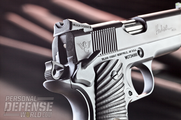 The pistol features an ambidextrous safety. 