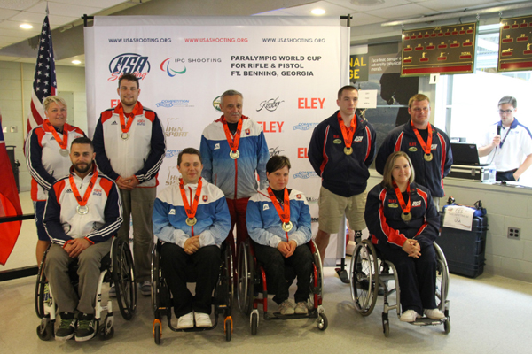 The USA Shooting Team walked away with the bronze medal in the team event of R3 (Mixed 10m Air Rifle Prone SH1) at the IPC World Cup. (Photo Credit: Flickr, USA Shooting)