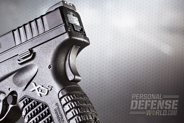 Along with the trigger safety, the XD-S sports a 1911-style grip safety.