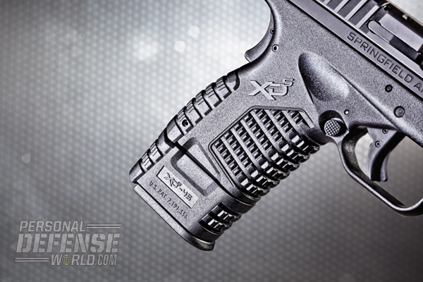 The extended seven-round magazine gives the XD-S 45 4.0 an extra inch of grip length. 