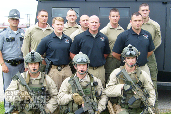 The 12-man Kentucky State Police Special Response Team.