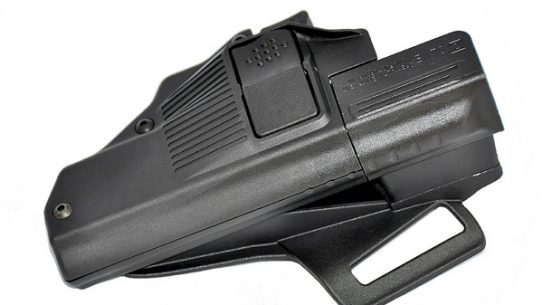 SLVE's safety holster for Glock pistols.