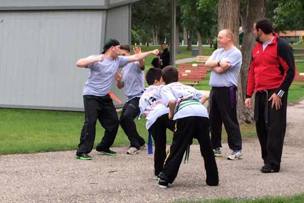 Moore's Shou Shu Martial Arts hosted its annual "Kickin' It in the Park" self-defense event in Minot, ND. (Photo: Facebook)