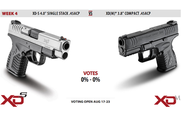 Springfield’s Gun Voting Duel: XD-S 4.0 .45ACP vs. XD(M) 3.8 Compact .45ACP