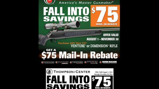 Thompson/Center Arms: 'Fall Into Savings' Mail-In Rebate program.
