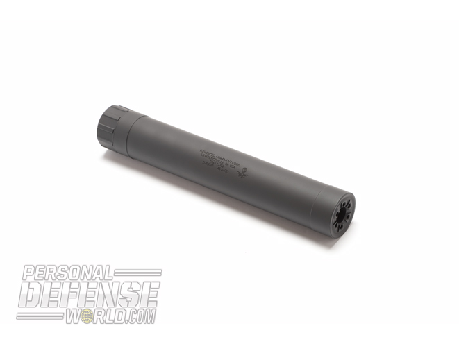 The AAC Ti-RANT suppressor is designed to reduce sound signature and flash while minimizing any shift in point of impact.