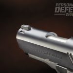 The dovetailed front sight means users can swap in their preferred sight.