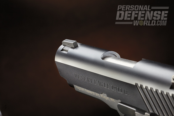 The dovetailed front sight means users can swap in their preferred sight.
