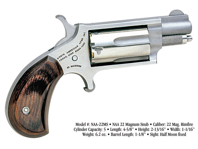 snub-nose revolver, revolvers, snub-nose revolvers, revolver, NAA .22 Magnum