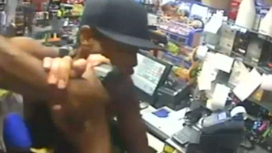 texas gas station, texas armed robbery, armed robber