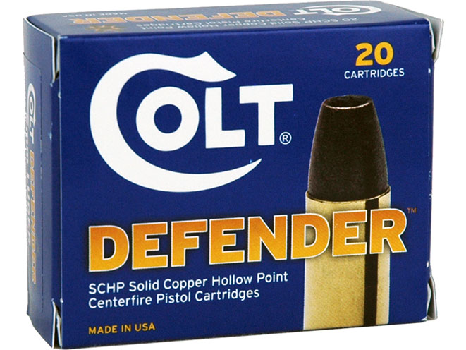 colt "Defender", colt defender, colt defender ammunition