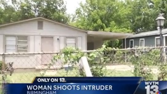 intruder, alabama intruder, pregnant woman shoots intruder