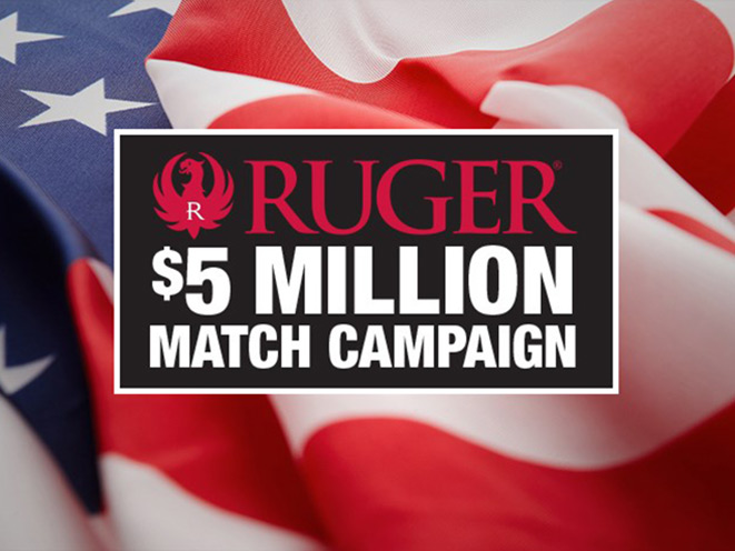 ruger, nra, nra-ila, $5 million match campaign