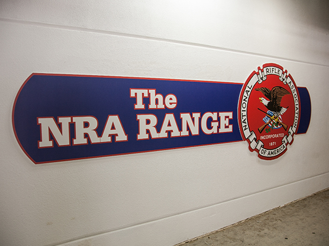 NRA Range sign