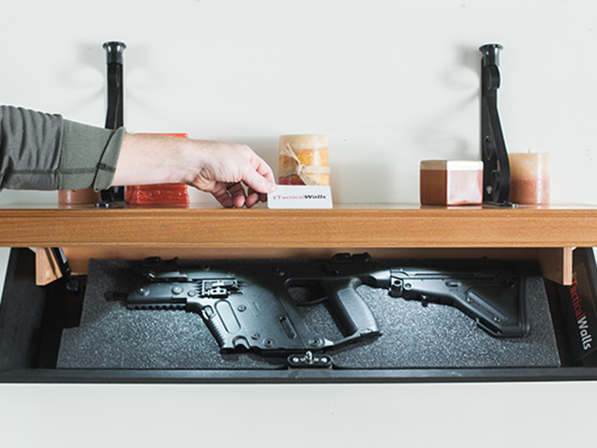 Tactical Walls RFID Concealment Shelves gun safes