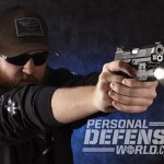 Wilson Combat EDC X9 pistol aiming