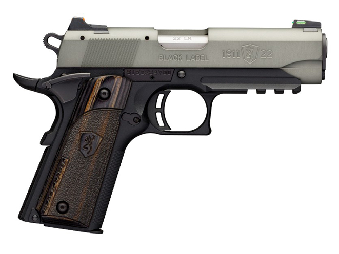 Browning Black Label 1911-22 Gray pistol compact with rail