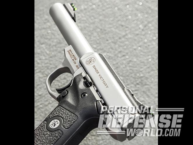 Smith & Wesson SW22 Victory pistol left angle