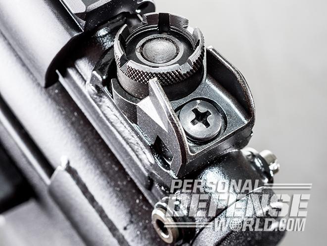 HK SP5K pistol rear sight