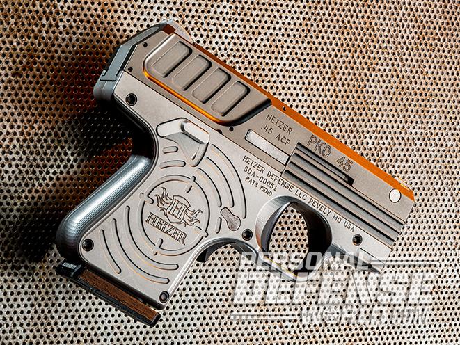 Heizer Defense PKO-45 pistol right profile