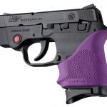 purple Hogue HandALL beavertail grip for s&w bodyguard 380