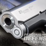 Sig 1911 Two-Tone Ultra Compact pistol muzzle