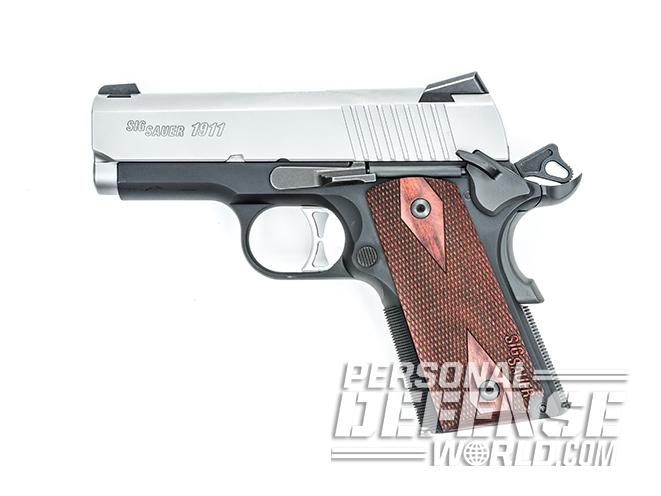 Sig 1911 Two-Tone Ultra Compact pistol left profile