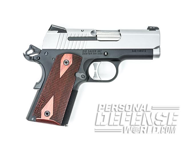 Sig 1911 Two-Tone Ultra Compact pistol right profile