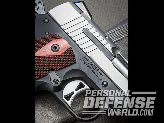 Sig 1911 Two-Tone Ultra Compact pistol trigger