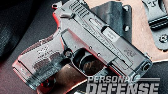 Springfield XD-E pistol right angle