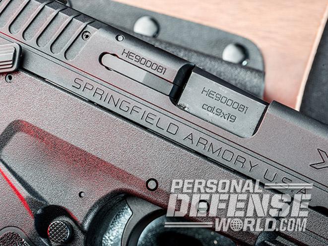 Springfield XD-E pistol ejection port