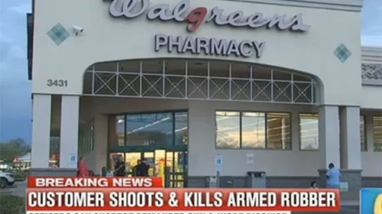 walgreens robbery armed customer