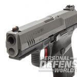 Canik TP9SF Elite pistol front angle