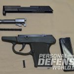 ortgies vest pocket and kel-tec p-32 pistol field stripped