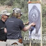 Kimber Camp Guard 10 pistol bear target