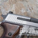 Sig Sauer P229 ASE pistol rear serrations