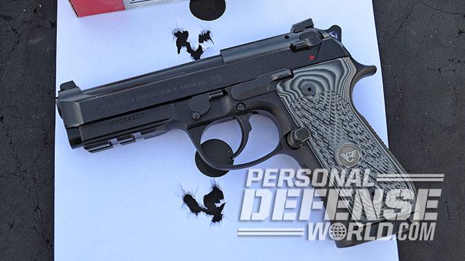 Wilson/Beretta 92G Centurion Tactical pistol target