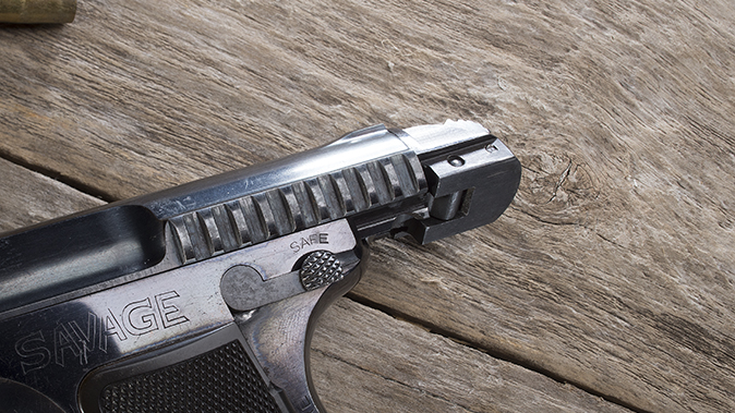 savage 1907 pistol safety lever