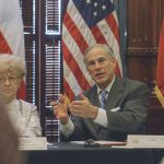 Texas Governor Greg Abbott second school safety discussion closeup