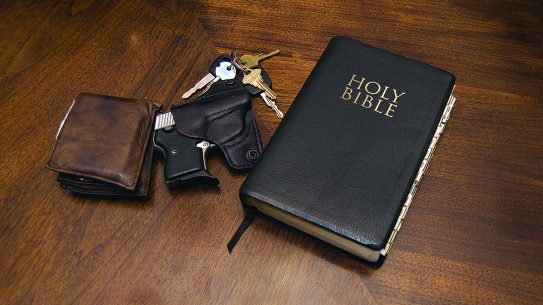 guns in church bible keys gun
