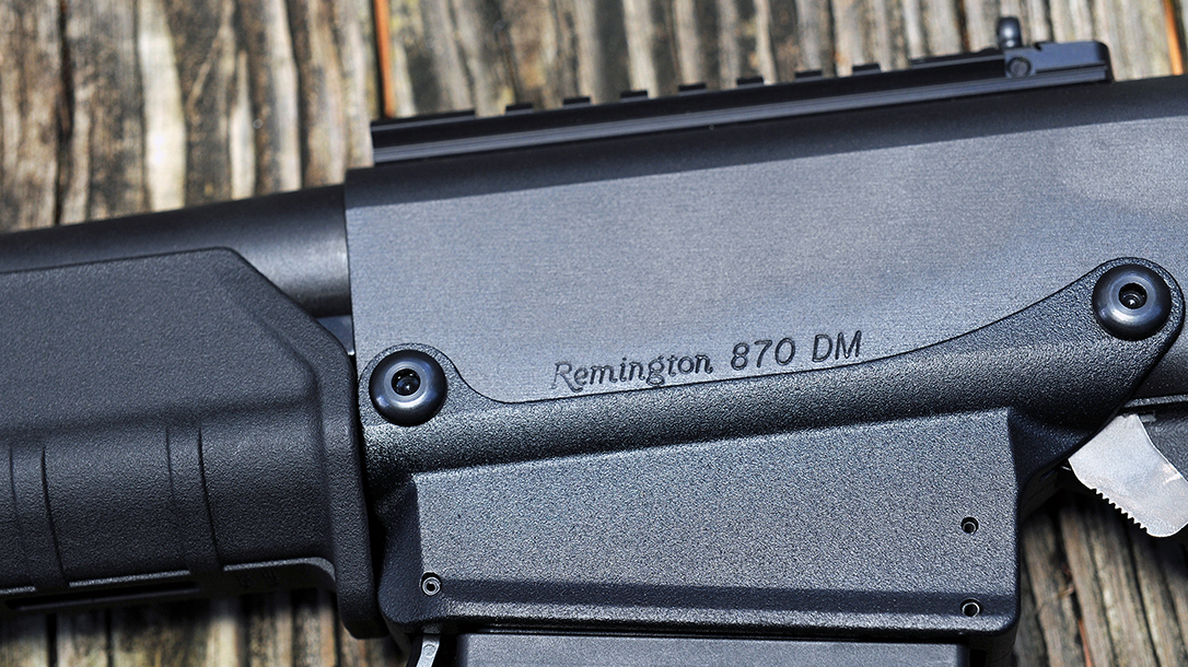 Remington 870 DM Magpul Shotgun closeup