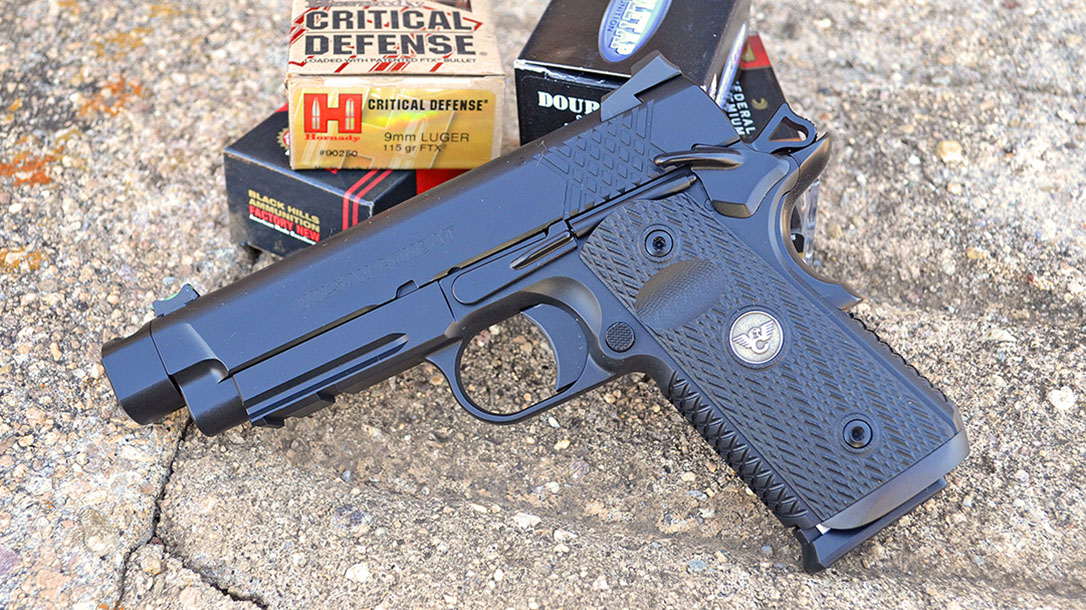 Wilson Combat X-TAC Elite Carry Comp 9mm pistol left profile