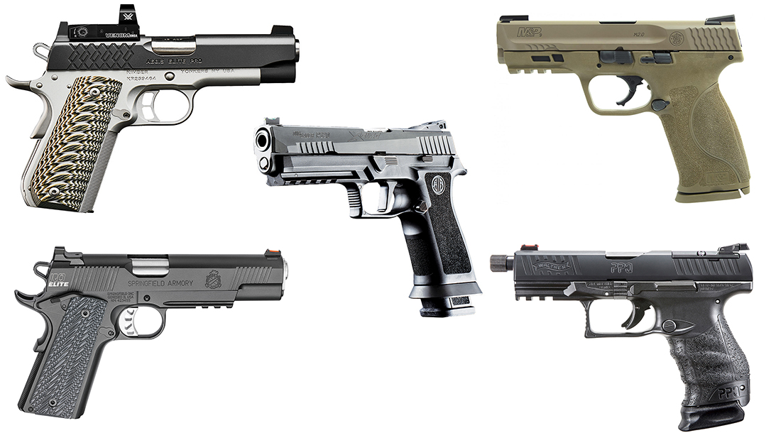 Full Size handguns 2018, full-sized handguns, full size pistols, new handguns