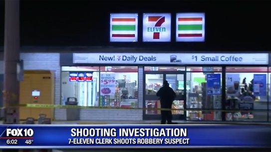 7-Eleven Clerk Shoots Robber