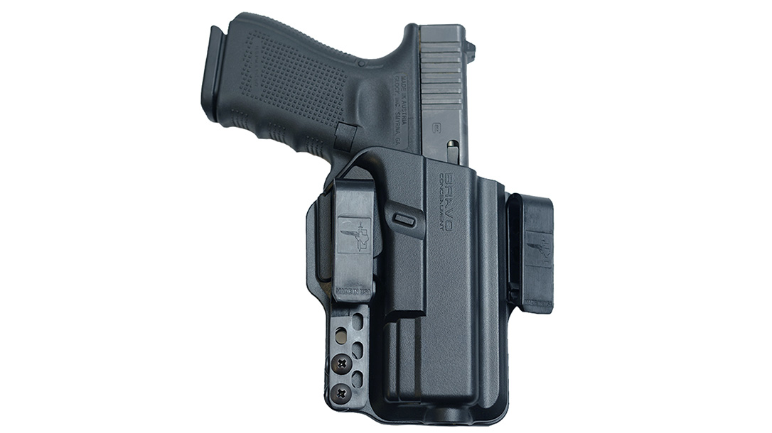 Bravo Concealment Torsion 3.0 IWB holster, gun