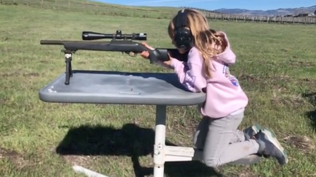 Carey Hart Teaches Daughter to Shoot